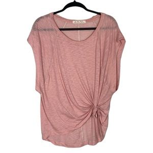 FREE PEOPLE Pink Women's Top with Knot Detail